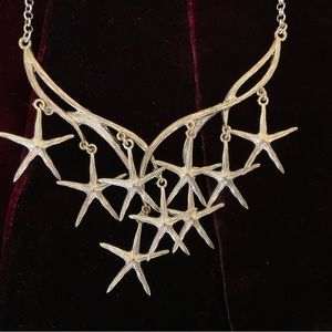 Starfish necklace Silver-tone